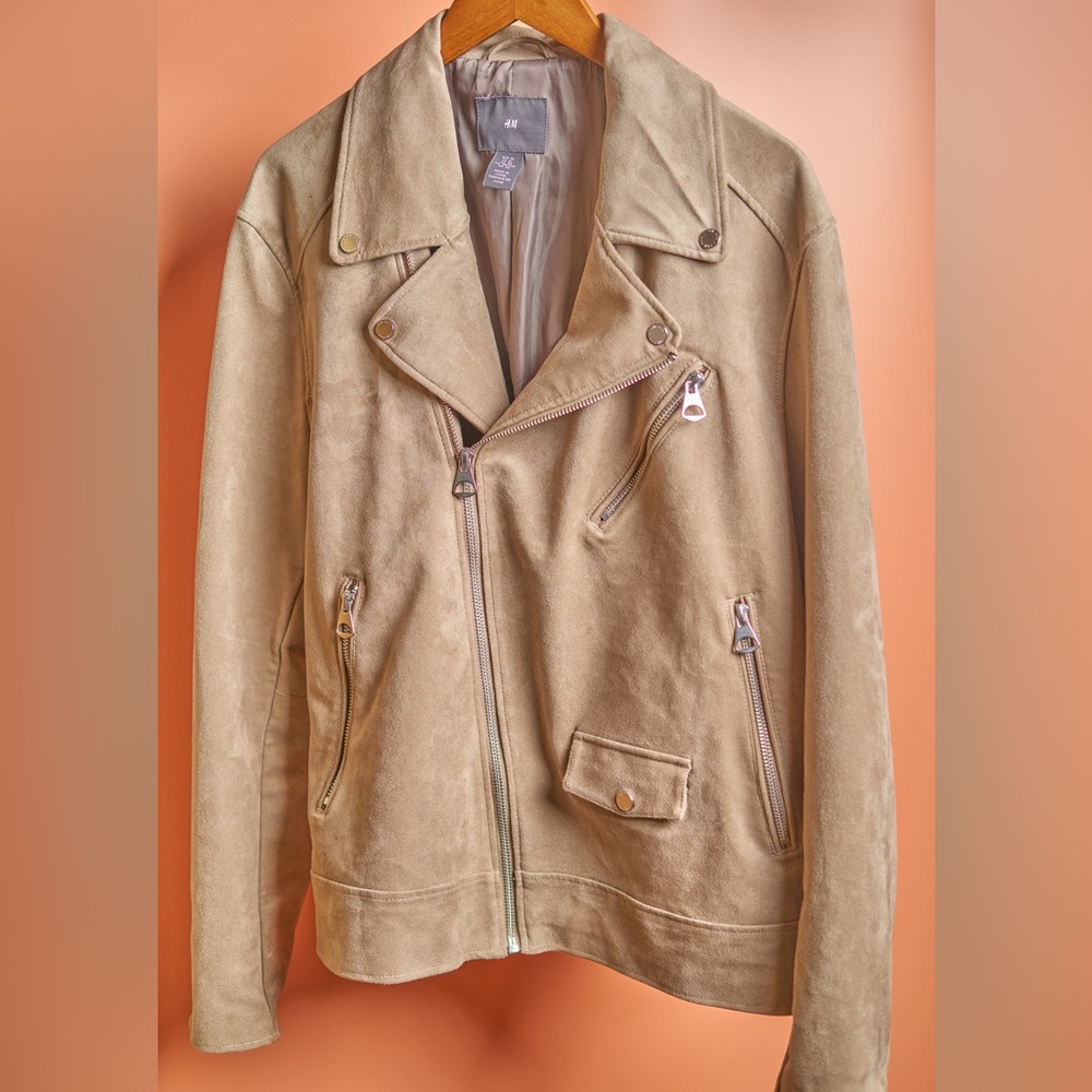 H&M faux suede biker jacket. No longer fits